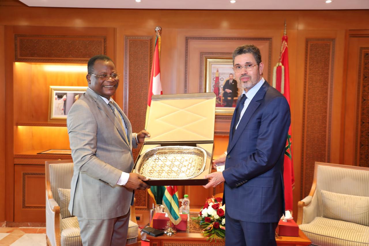 Visite de travail du Pr Coulibaley au Maroc   Un protocole d’accord signé entre la Cour constitutionnelle du Togo et son homologue marocain 