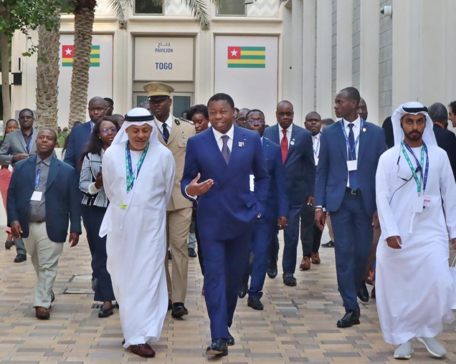 COP28 à  Dubaà¯ : le président Faure Gnassingbé décroche un accord de financement pour l'extension de la Centrale photovoltaà¯que de Blitta.