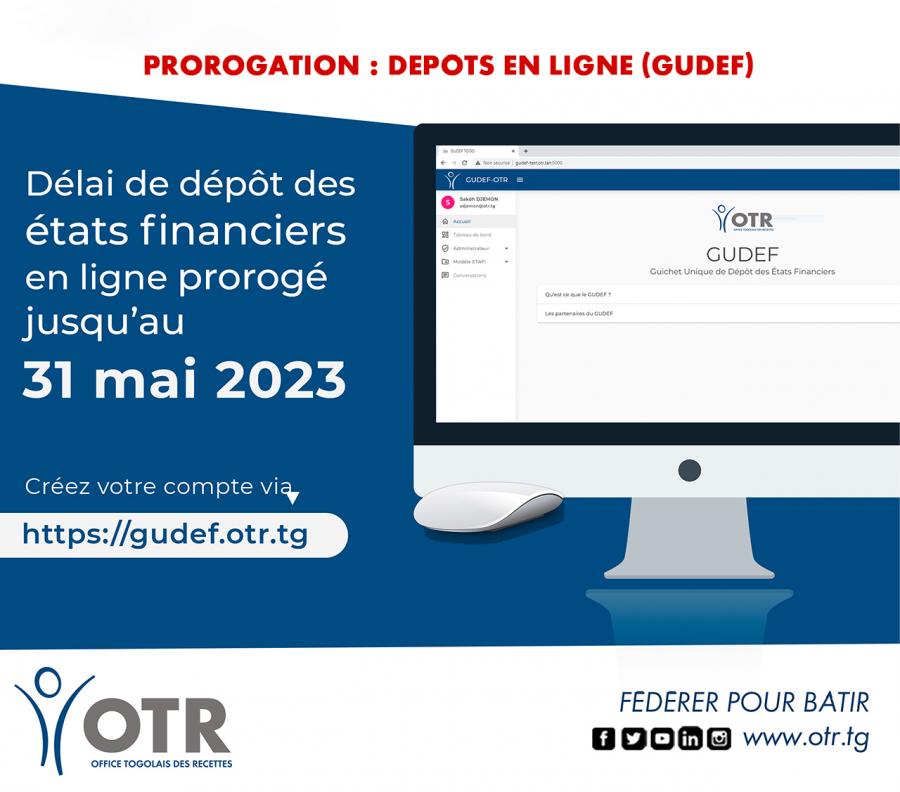 OTR : D&eacute;p&ocirc;t des &eacute;tats financiers prorog&eacute;Â  jusqu'au 31 mai 2023